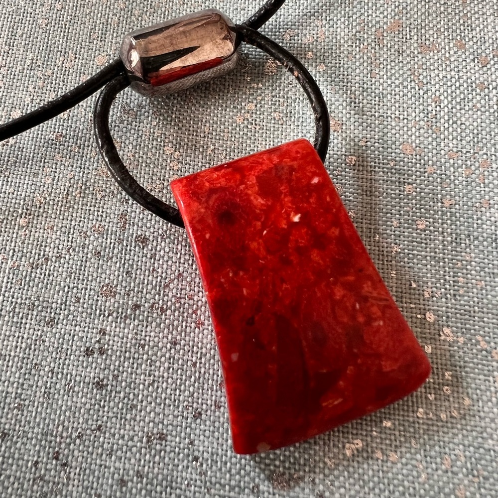 Vintage Silpada coral necklace